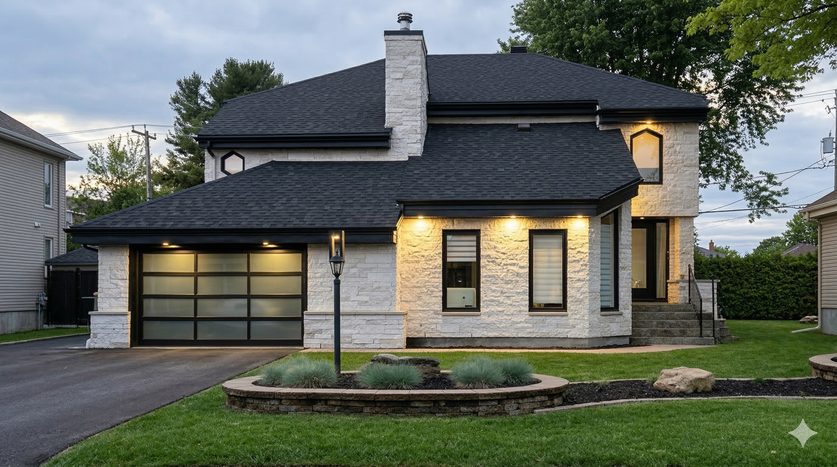 Après - Façade en pierre naturelle